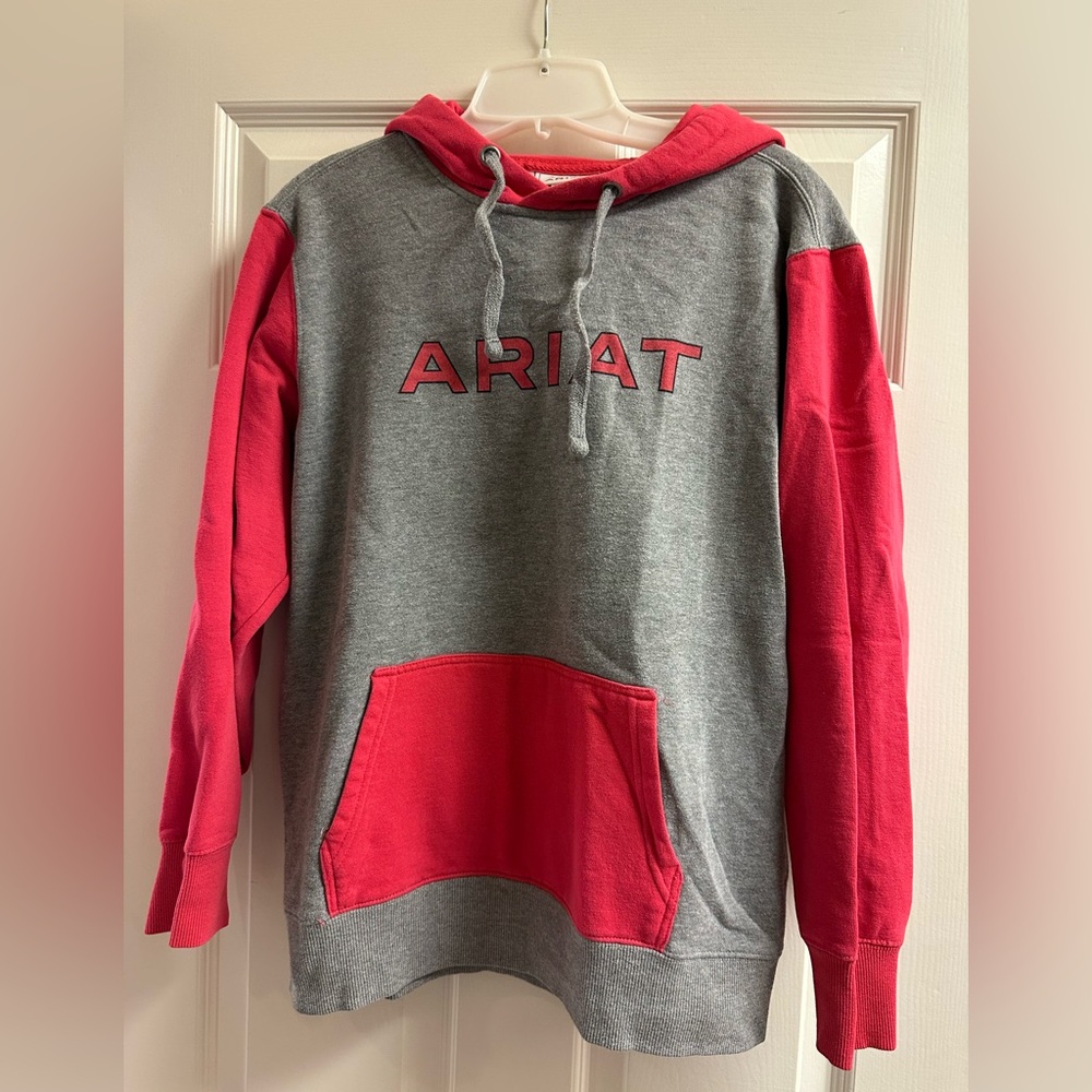 Ariat Women’s Pink and Gray Hoodie Large